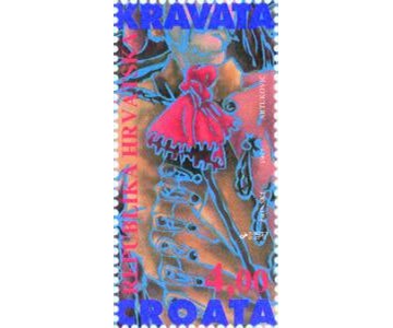 KRAVATA - CROATA - RUBAC HRVATSKOG VOJNIKA (blok) 