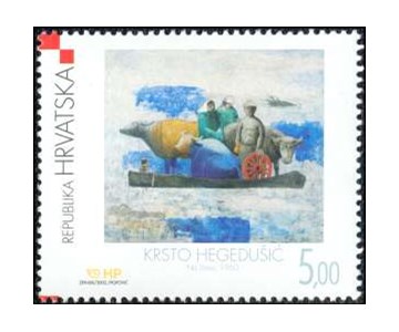 HRVATSKO MODERNO SLIKARSTVO - KRSTO HEGEDUŠIĆ “ Na Dravi”, 1960.