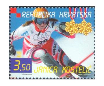 POBJEDE JANICE I IVICE KOSTELIĆA NA SVJETSKOM PRVENSTVU U ALPSKOMSKIJANJU, St. Moritz 2003 - JANICA KOSTELIĆ
