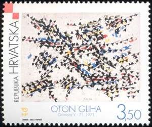 HRVATSKO MODERNO SLIKARSTVO  - OTON GLIHA, “GROMAČE 5 – 71”, 1971