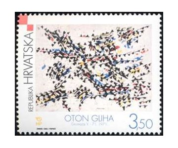 HRVATSKO MODERNO SLIKARSTVO  - OTON GLIHA, “GROMAČE 5 – 71”, 1971