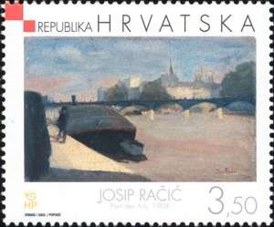 HRVATSKO MODERNO SLIKARSTVO  - JOSIP RAČIĆ,  PONT DES ARTS, 1908.