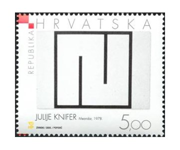 HRVATSKO MODERNO SLIKARSTVO - Julije Knifer, Meandar, 1978., akril na platnu, Moderna galerija u Zagrebu