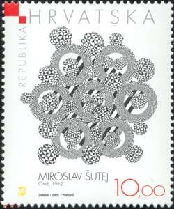  HRVATSKO MODERNO SLIKARSTVO - Miroslav Šutej, Crtež, 1962., tuš na papiru, Moderna galerija u Zagrebu
