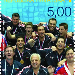 HRVATSKA - SVJETSKI PRVAK U VATERPOLU - MELBOURNE 2007. (blok)