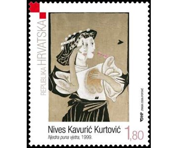 Nives Kavurić Kurtović, Njedra puna vjetra, 1999., ulje na platnu, privatno vlasništvo