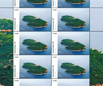 HRVATSKI TURIZAM – LOKRUM, zračna snimka otoka Lokruma
