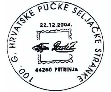 100. G. HRVATSKE PUČKE SELJAČKE STRANKE