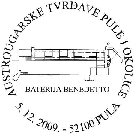 AUSTROUGARSKE TVRĐAVE PULE I OKOLICE - BATERIJA BENEDETTO