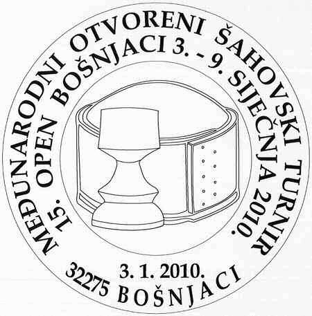 MEĐUNARODNI OTVORENI ŠAHOVSKI TURNIR<br>15. OPEN BOŠNJACI 3.-9. SIJEČNJA 2010.