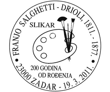 FRANJO SALGHETTI - DRIOLI, 1811. - 1877.<BR>200 GODINA OD ROĐENJA