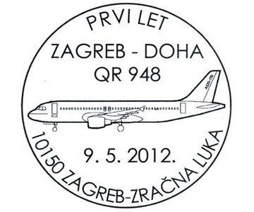 PRVI LET  ZAGREB - DOHA QR 948